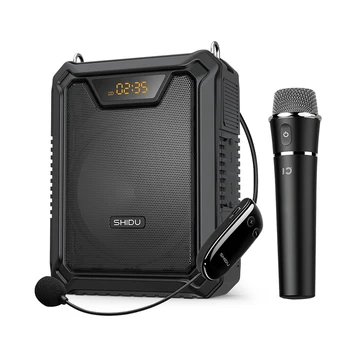 SHIDU Активный Поясной Аудиоплеер Bluetooth Усилитель Динамик Мощный Портативный Двойной беспроводной Усилитель голоса