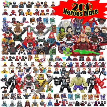 Игрушки Диснея Супергерои Строительные блоки Мини Фигурки Еще 200 моделей персонажей Игрушки для детей Подарки на День Рождения