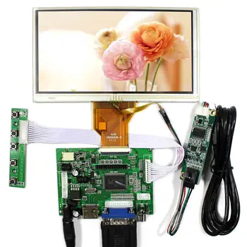 Плата контроллера H DMI + VGA + 2AV VS-TY2662-V1 + 6,5-дюймовый сенсорный ЖК-экран 800x480 AT065TN14