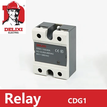 Твердотельное реле DELIXI CDG1-1AA 40A однофазный контроль переменного тока Бесконтактный SSR-40AA