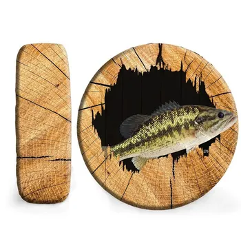 Крышка колеса для пятнистого окуня из Кентукки, Крышка колеса для рыбы, Крышка шины для рыбалки, Подарок рыбаку Fbmh270930