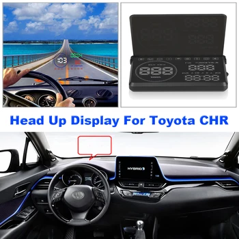 Для Toyota CHR/IZOA 2018 2019 2020 Автомобильные Электронные Автоаксессуары OBD/OBD2 Головной Дисплей HUD Сигнализация Превышения скорости