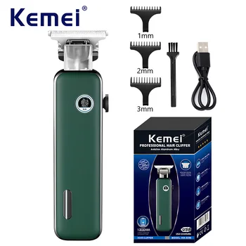 Профессиональный Триммер для волос Kemei с Т-образным лезвием, Предназначенный для сухого бритья и выцветания волос, Универсальная машинка для стрижки волос KM-5098