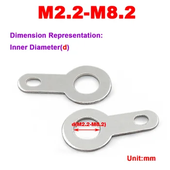 Медный одно-/двухсторонний круговой провод, ушная сварочная клемма M2.2M2.7M3.2M4.2M-M16