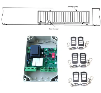 Открыватель раздвижных ворот гаража 220 В переменного тока привод двигателя с ЧПУ печатная плата электронная плата контроллера для автоматического открывания ворот