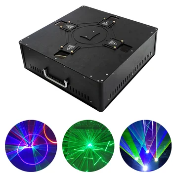 4X3 Вт RGB Анимационный Лазерный Луч DJ Disco Patterns Лазерный Проектор DMX512 Управление Светодиодной Музыкой 25 Кпп Сканирующий Лазерный луч Bar Light