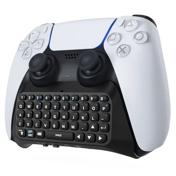 Клавиатура MoKo для контроллера PS5, Беспроводная Мини-клавиатура PS5 Bluetooth, Чат-панель для контроллера Playstation 5, Динамик игровой клавиатуры