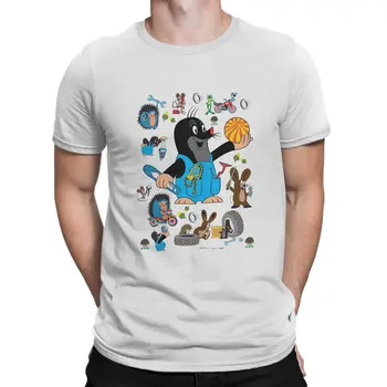 Футболка Krtek The Mole с милыми животными, футболка с графическим круглым вырезом, одежда в стиле харадзюку