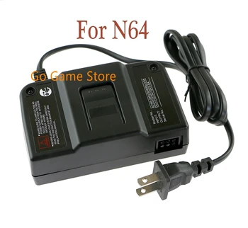 Для N64 черный штекер США и ЕС, Черное настенное зарядное устройство, Адаптер переменного/постоянного тока, зарядное устройство