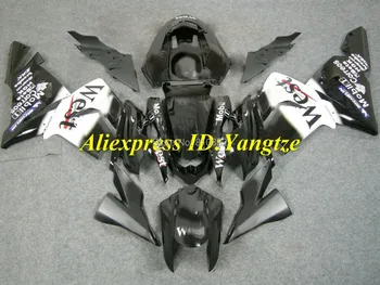 Изготовленный на ЗАКАЗ мотоциклетный комплект обтекателей для KAWASAKI Ninja ZX10R 2004 2005 ZX10R 04 05 Западный Белый черный ABS Комплект обтекателей + 7 подарков SF60