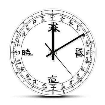 Китайская каллиграфия, Древний Фарфор, настенные часы с цифрами, Азиатский домашний декор, часы в минималистичном стиле, настенные художественные часы, подарок На Новоселье