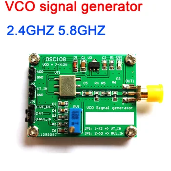 Генератор сигналов VCO 2,4 ГГц 5,8 ГГц, генератор сигналов RF Microwave VCO, управляемый напряжением 2,4 G 5,8G