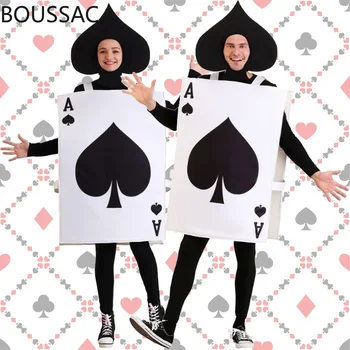 2023 Новое Пятно Хэллоуин Покер Onesie Party Show Костюмы Забавные костюмы Аксессуары для украшения дома