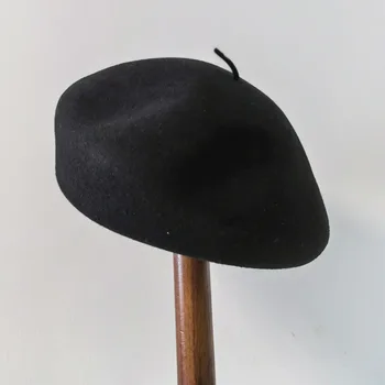 Шапки для женщин, Осенне-зимние шапки, Фетровые фетровые шляпы с маленьким хвостиком, сохраняющие тепло, Ветрозащитная кепка, Женские шапки-береты, шляпа-таблетка, Новинка 2021