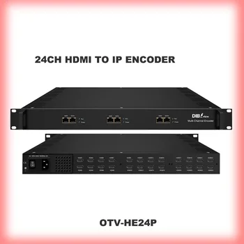 24 Канала SRT HDMI ProVideo Media Encoder для IP H.264 RTSP HLS RTMPS HD Прямая трансляция Facebook YouTube