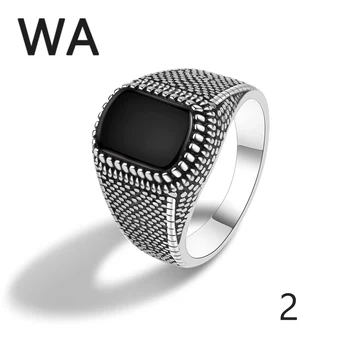 S925 Стерлингового Серебра, Хит продаж, Изумрудные Европейские Классические Обручальные кольца с квадратными бриллиантами для мужчин и женщин