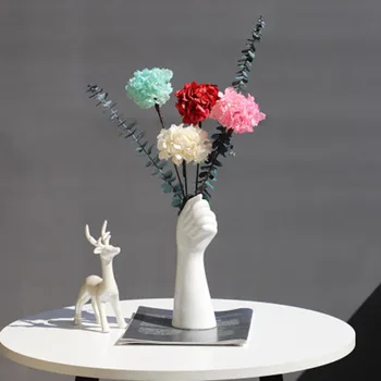 Керамическая ваза в Скандинавском стиле, Золотая Ручная ваза, цветы, Современный домашний офис, декор из креативной цветочной композиции, орнамент для гостиной