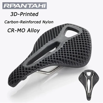 Велосипедная подушка RPANTAHI SMCES с 3D Принтом из армированного углеродом Нейлона Шириной 155 мм MTB Road Trail Велосипедное Стелс-Черное Седло