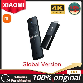 Mi TV Stick Xiaomi Mi TV Stick Box Android TV 9,0 4-ядерный 4K UHD с двойным декодированием 2 ГБ оперативной памяти 8 ГБ ПЗУ Google Assistant Netflix Wifi 5