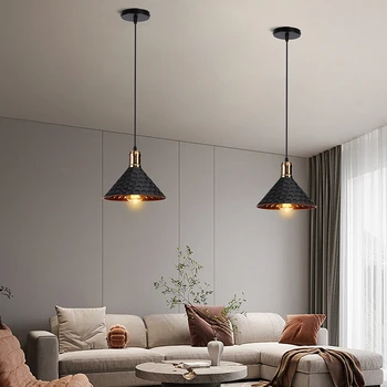 Винтажный подвесной светильник в стиле лофт, ретро люстра, современная подвесная лампа E27, промышленный светильник, светильник для гостиной, домашний декор
