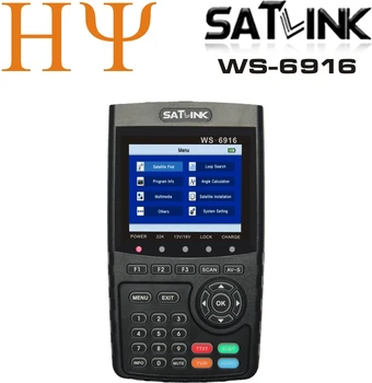 Satlink WS-6916 DVB-S2 цифровой спутниковый искатель MPEG-2/MPEG-4 Full HD h.264 DVB S2 WS6916 Спутниковый искатель