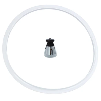 1 Шт. Металлический пластиковый клапан для скороварки и 1 шт. Резиновая прокладка для скороварки с внутренним диаметром 24 см, уплотнительное кольцо