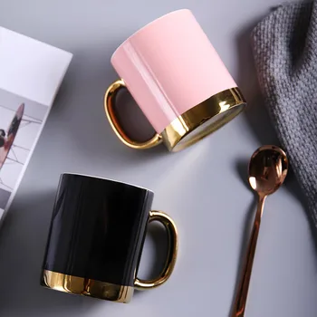 Креативная Керамическая Кружка Nordic Simple Coffee Couple Cup С ручкой, выполненной по индивидуальному заказу, Кофейная кружка