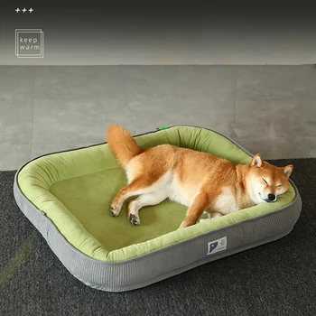 Подстилка для собак, утолщенный и удобный теплый коврик для сна домашних животных, съемный и моющийся, Универсальные принадлежности для собак Four Seasons