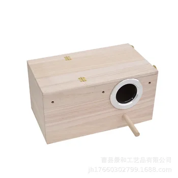Деревянное Птичье Гнездо Xuanfeng Коробка для разведения волнистых попугайчиков Наружное Украшение Деревянная Изоляция Дома Коробка для Кормления Птичье Гнездо Инкубатор