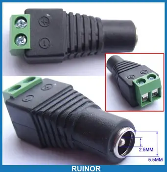 10ШТ 11 мм 5,5 мм 2,5 мм Штекер питания постоянного тока Розетка Кабель видеонаблюдения Зарядное устройство Терминалы
