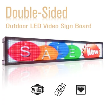 Наружная цифровая светодиодная дисплейная панель P8, Индивидуальные светодиодные экраны, Полноцветная светодиодная дисплейная панель для видео, двусторонняя