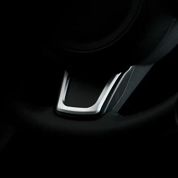 Для Jaguar F-PACE fpace 2016-2018 ABS Матовая U наклейка на руль, Молдинги, накладка, аксессуары для стайлинга автомобилей, 1 шт.