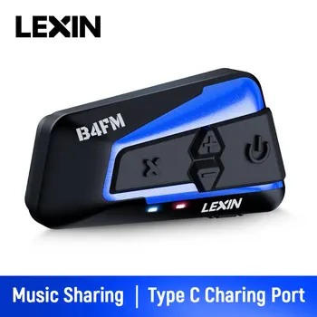 Lexin LX-B4FM-X для 10 Райдеров Интерком Мотоциклетный Bluetooth Шлем Гарнитуры BT5.0 Moto Intercomunicador с возможностью обмена музыкой