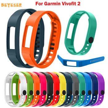 Модный мягкий силиконовый браслет для смарт-часов Garmin Vivofit 2, Регулируемый сменный ремешок, красочные аксессуары для ремня и браслета