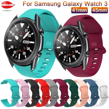 Силиконовые 20-22 мм Браслеты Для Samsung Galaxy Watch 46 мм Gear S3 Classic Galaxy Watch 3 41 мм 45 мм Браслет Для Huawei GT Correa