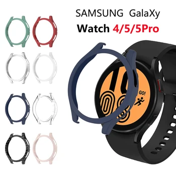 Чехол для часов Samsung Galaxy Watch 4 40 мм 44 мм, Жесткий комплект бамперов из ПК для часов Galaxy 4, Защитный чехол-бампер для Watch5