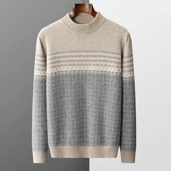 S-XXXL весенне-осенняя серия, мужской 100% кашемировый шерстяной свитер, повседневный вязаный пуловер, мужской кашемировый свитер с длинными рукавами, новый