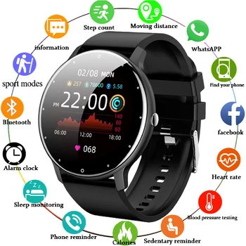 LIGE 2023 Новые Мужские Смарт-часы, Трекер Активности в реальном времени, Монитор сердечного ритма, Спортивные Женские Смарт-часы, Мужские Часы Для Android IOS