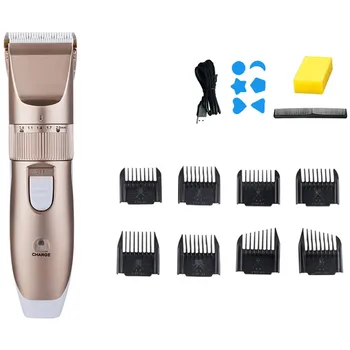 Профессиональный Триммер для волос, цифровая USB Перезаряжаемая Машинка для стрижки волос, мужская Стрижка, Бритва с керамическим Лезвием, Парикмахерская Машинка
