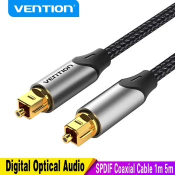 Vention Цифровой Оптический Аудиокабель Toslink SPDIF Коаксиальный кабель 1 м 2 м 5 м для Усилителей Blu-ray Xbox 360 PS4 Soundbar Оптоволоконный кабель